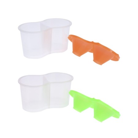 Double 300 ml glasses, “flashlights” Calligrata, neon mix-2
