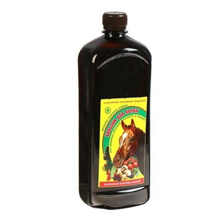 Horse manure extract "Balm for the soil", for vegetable and berry crops, 1 liter