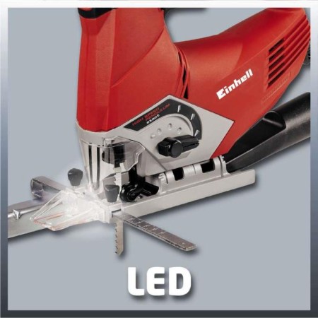 Lobzik Einhell TE-JS 100, 750 W, 800-3000 move/min, 45 °, 23 mm/move, Prop 100 mm, case-3