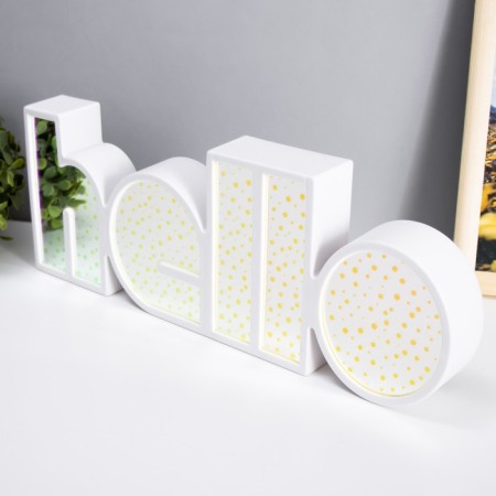 Hallow's nightlight Led usb from 3haa white batteries 36x13x4 cm Risalux-6