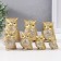 Souvenir Polystone "Golden Filin" set 7 pcs h = 10.3; 9.5; 8.3; 7.6; 6.5; 5.5; 5 cm