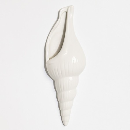 Nastennaya decor "shell" 25 x 8.7 cm, white-2