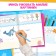 Coloring for girls Set "Pony", 2 pcs. 16 pages, pencils 6 colors