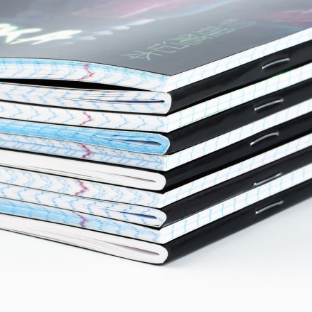 A set of notebooks of 36 sheets, 10 objects, internal block No. 1 “September 1: anime. Neon"-3
