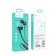 Hoco M86 headphones, wired, vacuum, microphone, jack 3.5 mm, 1.2 m, black