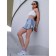 Women's shorts ise, size 48 cm, gray color