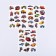 Stickers - Tattoos "Super Mashinki", 3 sheets