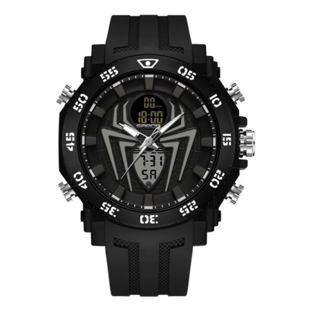 Watch of Electronic Electronic Spider, D-53.5cm, alarm clock, calendar, backlight, silicone strap