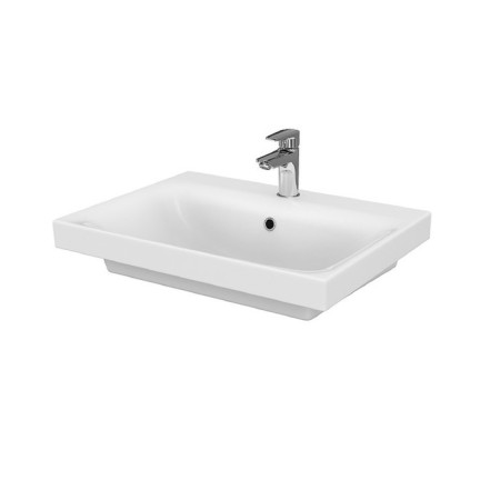 The built -in sink Cersanit Moduo 60, with 1 hole for the mixer, white