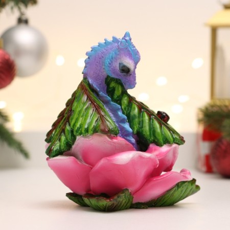 Figure "Dragon in the Flower" 11.5x10x10.5cm-2