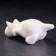 Porcelain figurine "Cat Barsik", White, 20 cm