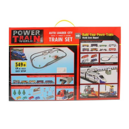 Lokomotiv railway, works on batteries, track length 549 cm, loading platform-1