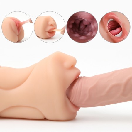 Masturbator Oka-hips 3 in 1, super realistic, bright-6
