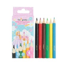 Pencils 6 Calligrata Mini, Princess, Wooden, hexagonal