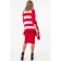 Cardigan female, size 42, red color, white