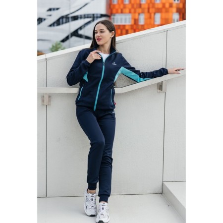 Sports Fomen's costume, size 48, dark blue color, turquoise