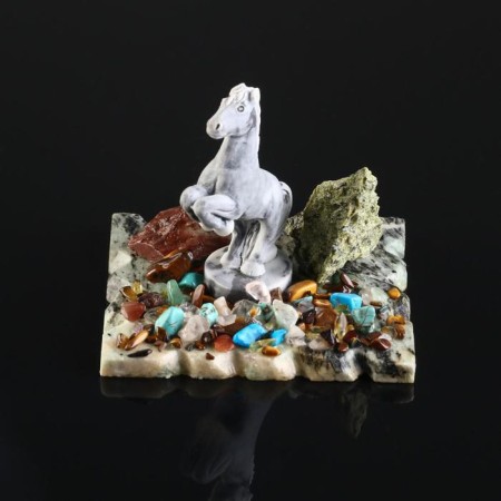 Souvenir "Horse on the Highs", coil, marble-1