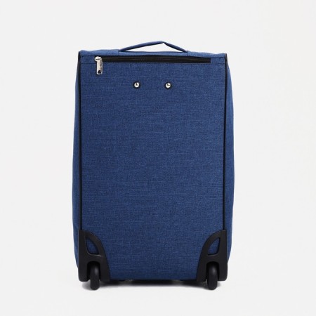 Small suitcase, 20 "," Factory Cartes ", lightning department, external pocket, 2 wheels, blue color-2