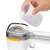 KitFort KT-9172, manual, 1100 W, 130 ml, 13 g/min, white and yellow