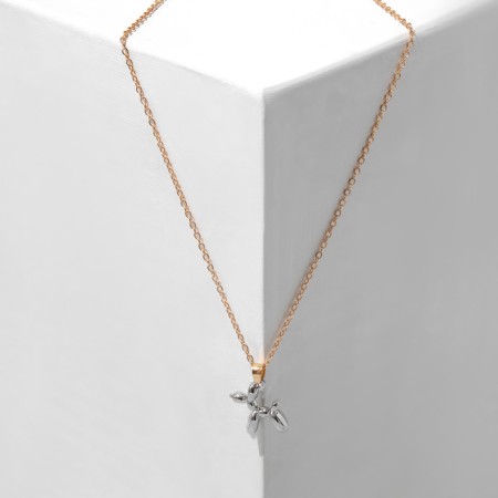 Piece "Dog" toy, color silver in gold, 45 cm-3
