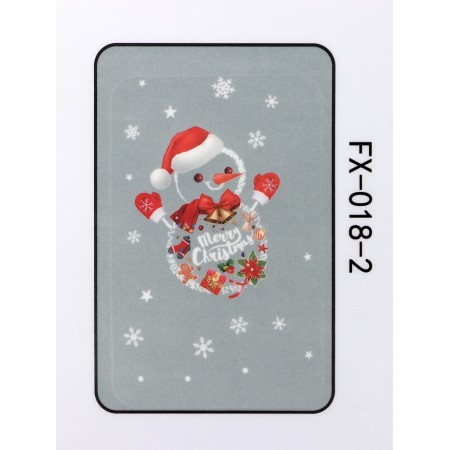Stickers on the windows "New Year" snowmen, 2 shuki, 60 x 90 cm-5