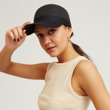 Cap female wicker minku color black, size 56-58-4
