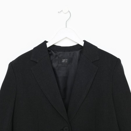 Women's jacket with a cut on the back mist size XS-S, color black-8