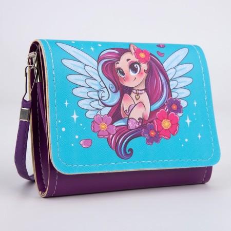Children's bag "Unicorn", 15*12 cm, depth on the valve-2