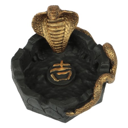 Ash "Cobra", polystone, black with gold-2