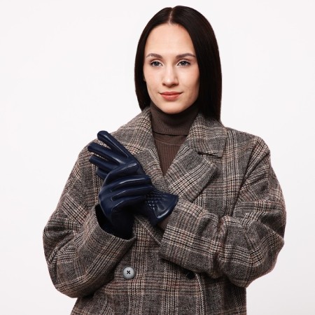 Gloves are female, dimensionless, without insulation, blue color-3