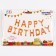 Foil ball 16 "Happy Birthday", capital letters, color pink gold