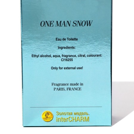 Toilet water for men One Man Snow, based on One Man Show, 100 ml-2