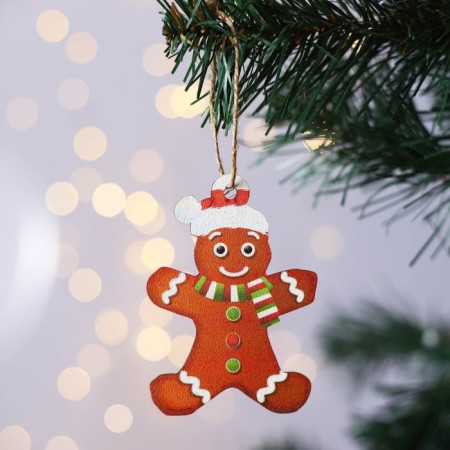 Christmas tree toy New Year's "cookie", for the New Year, 6.6 x 9.4 cm.-1