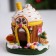 LED figure "Sweet House" 13 × 12 × 9 cm, polystone, batteries Lr44x2, glow warm white
