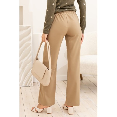 Women's pants, size 44, beige color 60632-2
