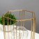 Nightlight "rectangle" LED from batteries 3haa gold 12.5x12x20 cm Risalux