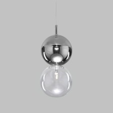 Suspended lamp with a glass plafon Selisa, 3W, G4, 15x15 cm