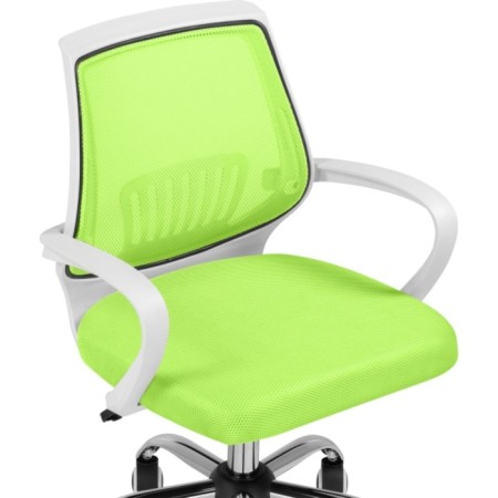 Children's armchair Ergoplus metal/fabric, chrome/green 61x55x84 cm-5