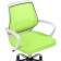 Children's armchair Ergoplus metal/fabric, chrome/green 61x55x84 cm