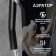 The shower system Zein Z3861, mixer, tropical and hand watering can, shelf, brass, black