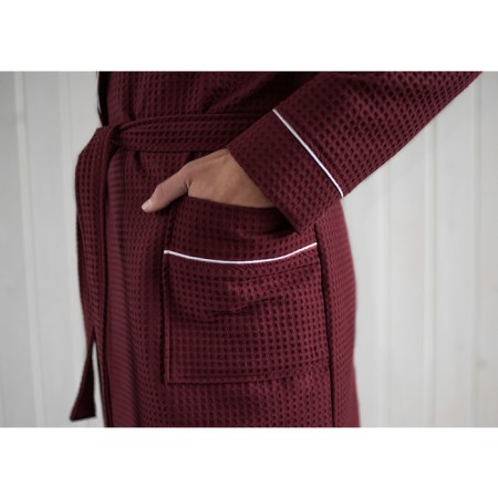 Male dressing gown, shack+kant, size 54, brick color, waffle-3