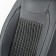 Frame caps for the front seats Car Performance, 2 pcs, Alcantara, Char