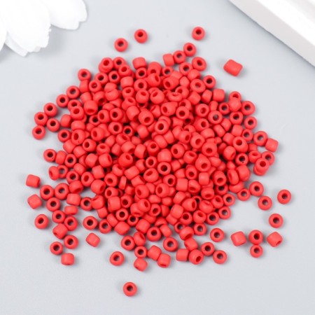 Beads "Zlatka" 08/0, 3 mm, 10 g 0045m red-1