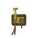 Bronze de Luxe Windsor 10136 bideter, built -in, with hygienic shower, brass 10038