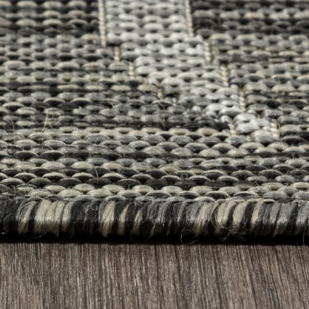 Rectangular carpet Merinos Kair, size 100x200 cm, Gray color-4