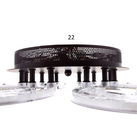 Causteen from PDU 1830/6CF LED 156W 3000-6000k Dimmer Coffee 66x66x8 cm Bayerlux-6