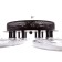 Causteen from PDU 1830/6CF LED 156W 3000-6000k Dimmer Coffee 66x66x8 cm Bayerlux