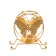 Summary Metal for 1 candle "Butterfly in a circle" d = 4.5 cm gold 6.2x11.2x10.5 cm
