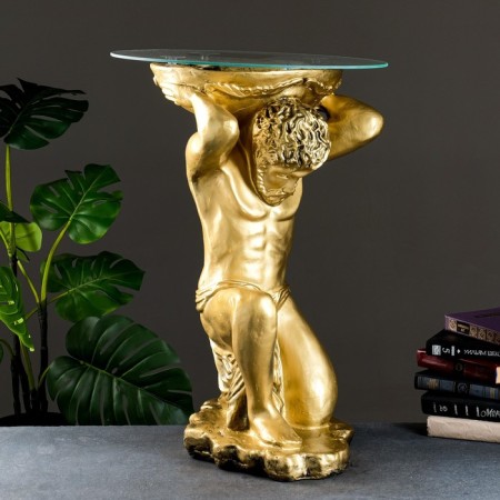 Stand - Titan table of bronze 74 cm polystone