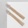 Hanging earrings with the ode "Odyssey" a rectangle, the color is white in gold